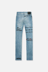 RTA Bryant Skinny Jean Blue RLD Artistic Jeans at Gravity NYC